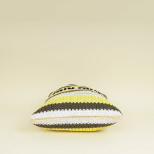Miu Miu Multicolor Woven Raffia and Crochet Fabric Beach Tote Bag
