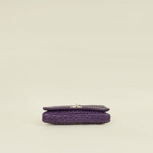 Miu Miu Violet Gaufre Crystal Cloqué Clutch Bag