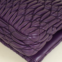 Miu Miu Violet Gaufre Crystal Cloqué Clutch Bag