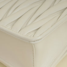Miu Miu White Matelasse Chain Flap Bag