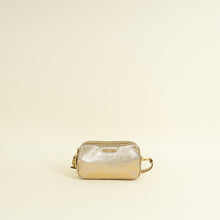 Miu Miu Metallic Gold Double Zip Handbag
