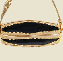 Miu Miu Metallic Gold Double Zip Handbag
