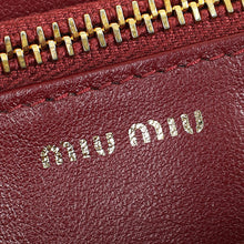 Miu Miu Burgundy Crocodile Mini Shoulder Bag