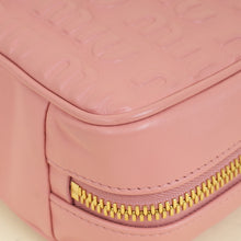 Miu Miu Pink Softy Logo Embossed Chain Shoulder Bag