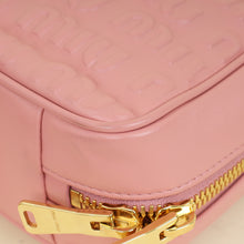 Miu Miu Pink Softy Logo Embossed Chain Shoulder Bag