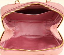 Miu Miu Pink Softy Logo Embossed Chain Shoulder Bag