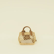 Miu Miu Bicolor Wicker Basket Tote Bag