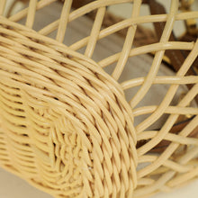 Miu Miu Bicolor Wicker Basket Tote Bag