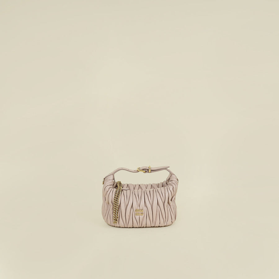 Miu Miu Blush Matelasse Spirit Bag