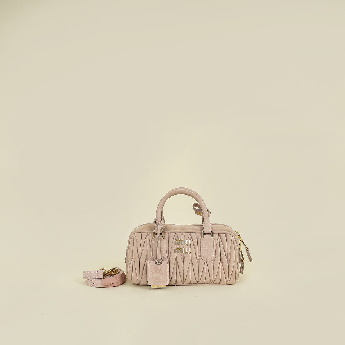 Miu Miu Nude Pink Matelasse Arcadie Bag