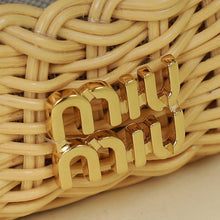 Miu Miu Bicolor Wander Wicker Bag Charm