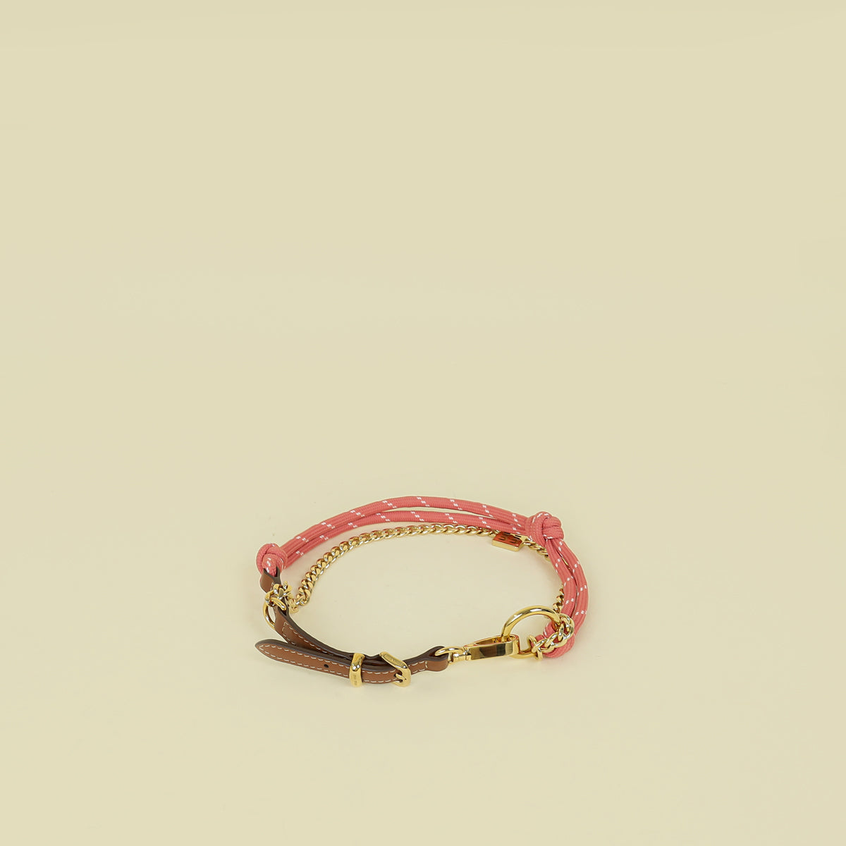 Miu Miu Bicolor, Cord and Metal Trick Keyring