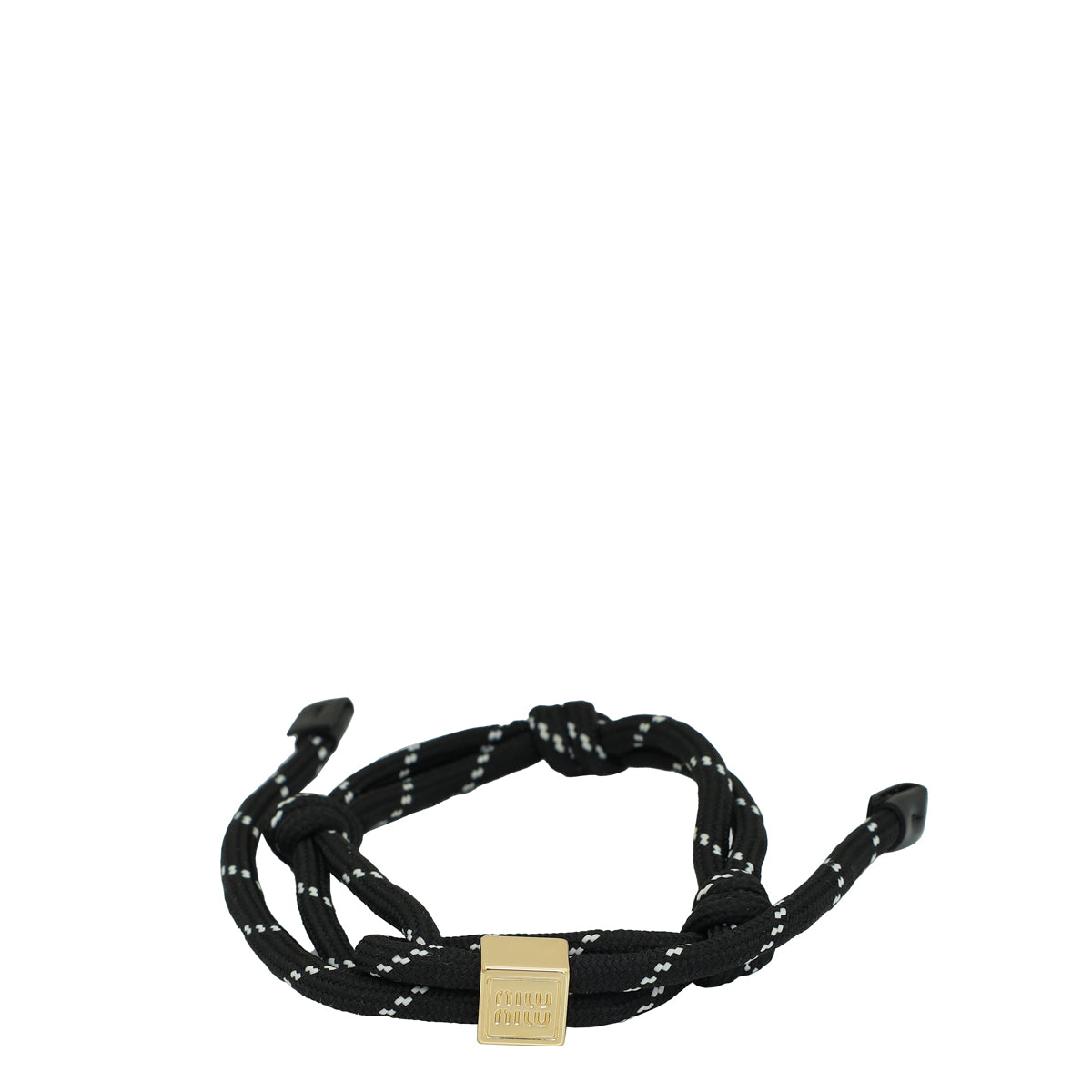 Miu Miu Black Cord Bracelet