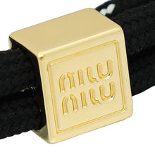Miu Miu Black Cord Bracelet