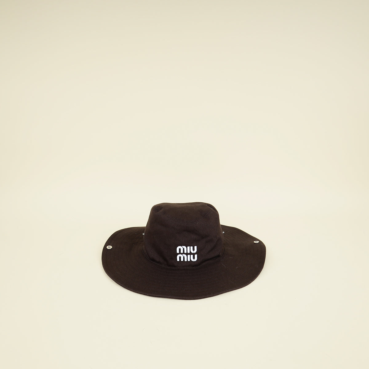 Miu Miu Dark Brown Drill Hat