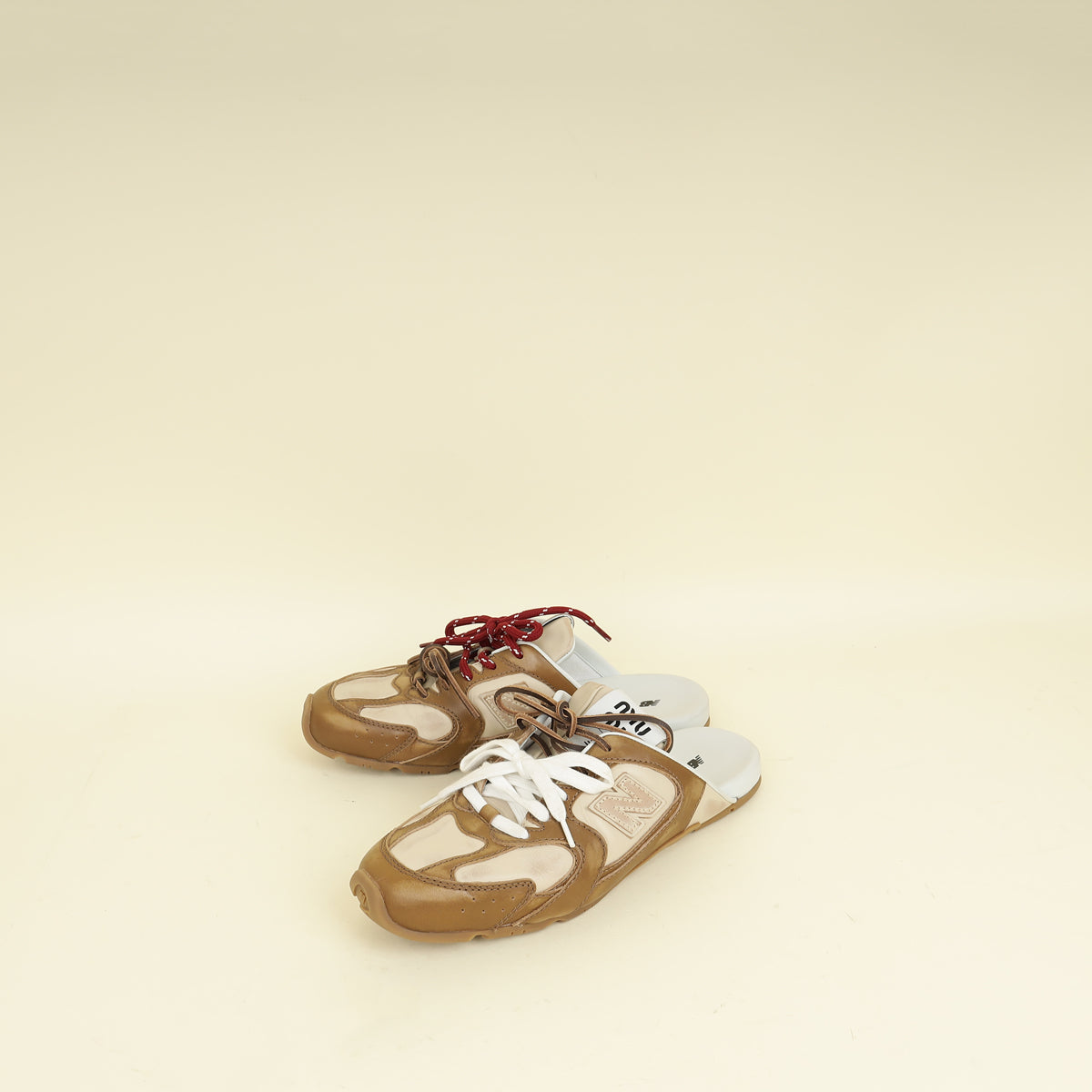 Miu Miu Bicolor X New Balance 530 SL Deco Mules 38.5