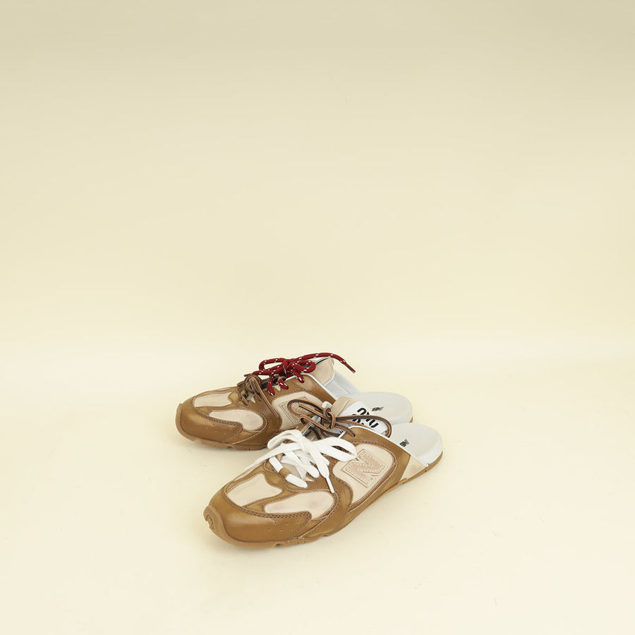 Miu Miu Bicolor X New Balance 530 SL Deco Mules 38.5