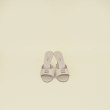 Miu Miu Bicolor Cut Out Logo Heeled Mules 38.5