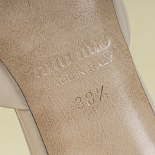 Miu Miu Bicolor Cut Out Logo Heeled Mules 38.5