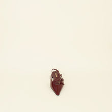 Miu Miu Burgundy Buckles Slingback Flat 39.5