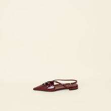 Miu Miu Burgundy Buckles Slingback Flat 39.5