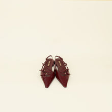Miu Miu Burgundy Buckles Slingback Flat 39.5