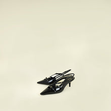 Miu Miu Black Buckles Slingback Pumps 39