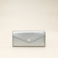 Miu Miu Metallic Silver Crystal Continental Wallet