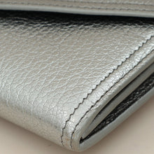 Miu Miu Metallic Silver Crystal Continental Wallet