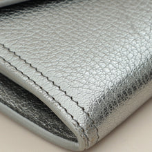 Miu Miu Metallic Silver Crystal Continental Wallet