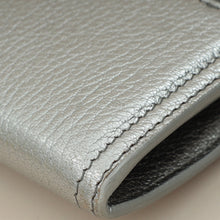 Miu Miu Metallic Silver Crystal Continental Wallet