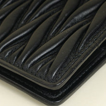 Miu Miu Black Small Matelassé Nappa Wallet
