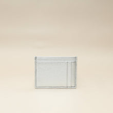 Miu Miu Metallic Silver Matelassé Nappa Card Holder