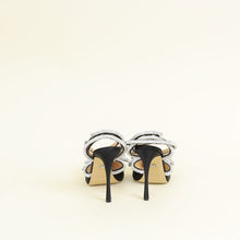 Mach & Mach Black Double Crystal Bow High Heels 38