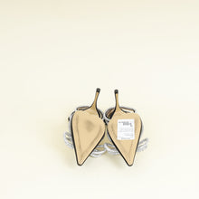 Mach & Mach Black Double Crystal Bow High Heels 38