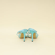 Mach & Mach Sky Blue French Bow Embellished Sandal 37.5