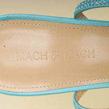 Mach & Mach Sky Blue French Bow Embellished Sandal 37.5