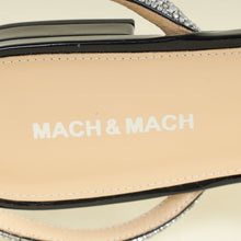Mach & Mach Black Triple Heart Ankle Strap Flats 41