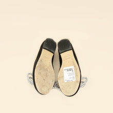 Mach & Mach Black Satin Double Bow Ballet Flats 38