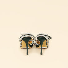 Mach & Mach Emerald Satin Crystal Double Bow Pumps 38