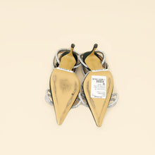 Mach & Mach Emerald Satin Crystal Double Bow Pumps 38