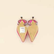 Mach & Mach Fuchsia Satin Triple Heart Pumps 40