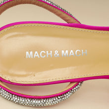 Mach & Mach Fuchsia Satin Triple Heart Pumps 40