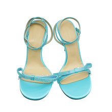Mach & Mach Sky Blue French Bow Embellished Sandal 41