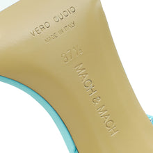 Mach & Mach Sky Blue French Bow Embellished Sandal 37.5