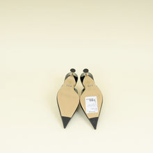 Mach & Mach Black Pointed Toe Crystal Bow Pumps 37