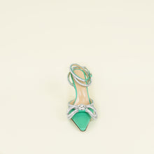 Mach & Mach Green Double Bow Satin Pumps 39