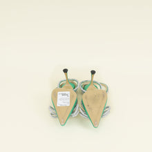 Mach & Mach Green Double Bow Satin Pumps 39