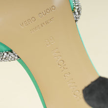 Mach & Mach Green Double Bow Satin Pumps 39