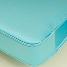 Manolo Blahnik Tiffany Satin Gothisi Jewel Buckle Clutch